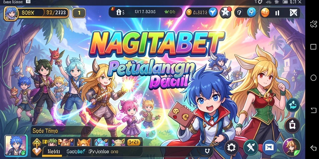 Tampilan menarik dalam gameplay NAGITABET menghadirkan dunia Anime yang penuh warna.