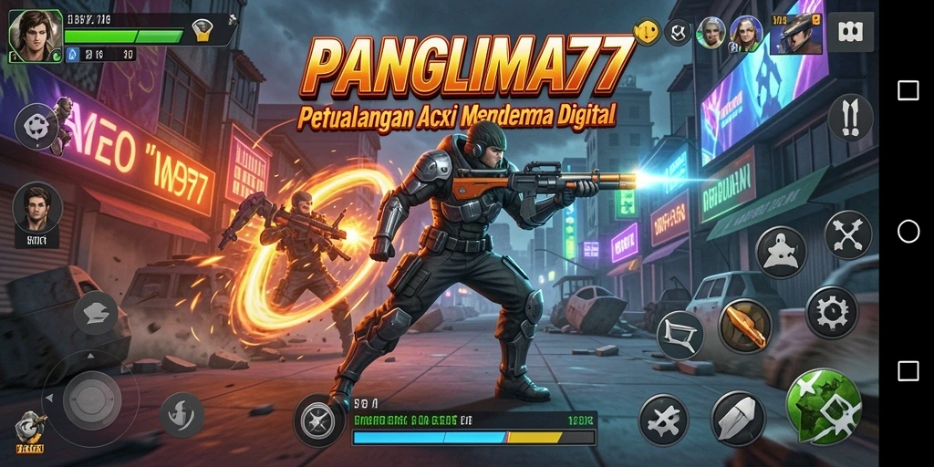 Gameplay mendebarkan dalam PANGLIMA77 dengan aksi yang cepat dan intens.