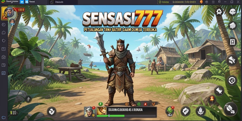 Gameplay SENSASI777 dalam dunia terbuka yang luas dan menarik.